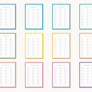 12 Printable Multiplication Worksheets - Times Tables Practice, Maths ...