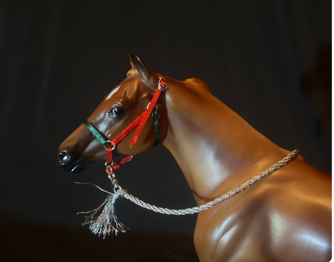 Christmas Breyer Horse Halter and Lead Rope Set Etsy