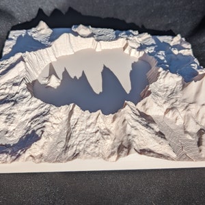 Crater Lake Model 3D Printed