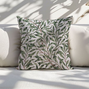 William Morris All Over Vines Cushion Cover, Gift Home Decor, Housewarming Gift, Cozy Home Accent, Cotton Tapestry, 45x45, Arts & Crafts
