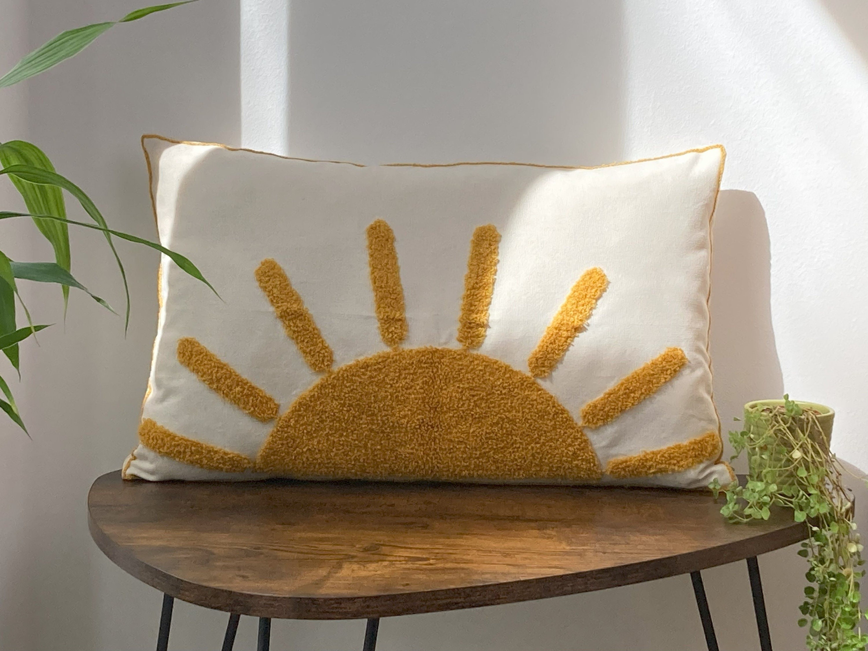 Cute Yellow Pillow Etsy