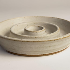 Made-to-Order Slow Feeder Pet Bowl - Hand thrown ceramic bowl - Food and dishwasher safe for your dog or cat - 1+ cup and 2+ cup capacity