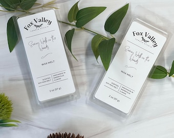 Snowy Walk in the Woods Soy Wax Melt | Home Fragrance | Wax Tart | wax melt gift | wax melt snap bar | Handmade Wax Melt | scented wax melts