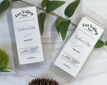Sunshine & Citrus Soy Wax Melt | Home Fragrance | Citrus Wax Tart | wax melt gift | wax melt snap bar | Handmade Wax Melt | scented wax melt