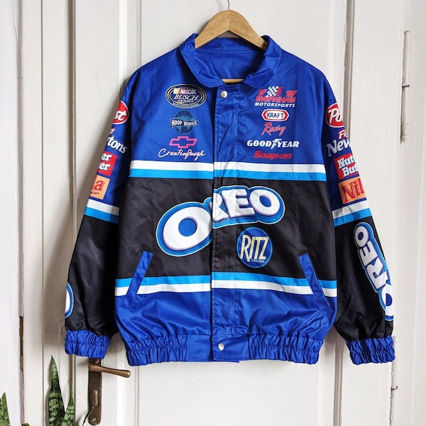 Oreo Bomber Racing Jacket | Vintage, Retro, Nascar, F1, Car Guy, Girl Gift UNISEX