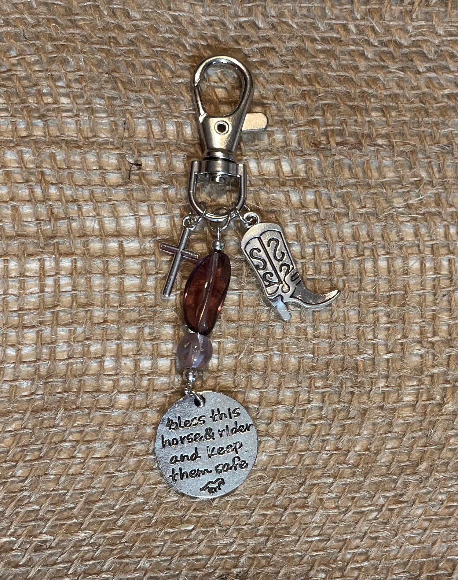 Horse Bridle Charm bless This Horse and Rider Etsy