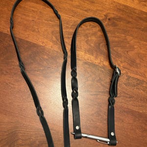 Horse Single Ear Twisted Bridle and Reins- Custom Made