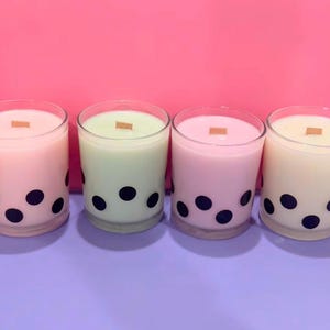 Brown Sugar Boba Candle, Gifts for her, Cute candle, Bubble Tea, Home decor, Anniversary present, Birthday present, Aromatherapy, Kawaii