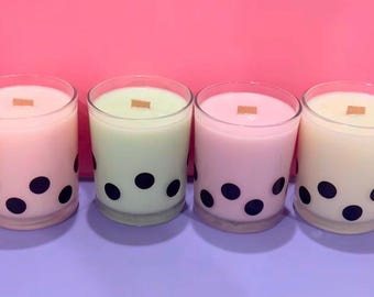 Brown Sugar Boba Candle, Gifts for her, Cute candle, Bubble Tea, Home decor, Anniversary present, Birthday present, Aromatherapy, Kawaii