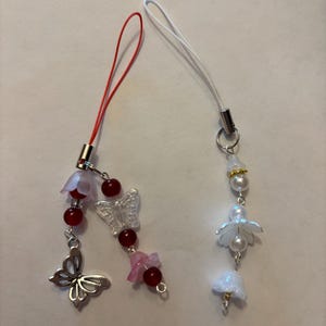 Hualian inspired flower phone charms, xie lian, hua cheng,heaven officials blessing, tian guan cu fu, mxtx, tgcf