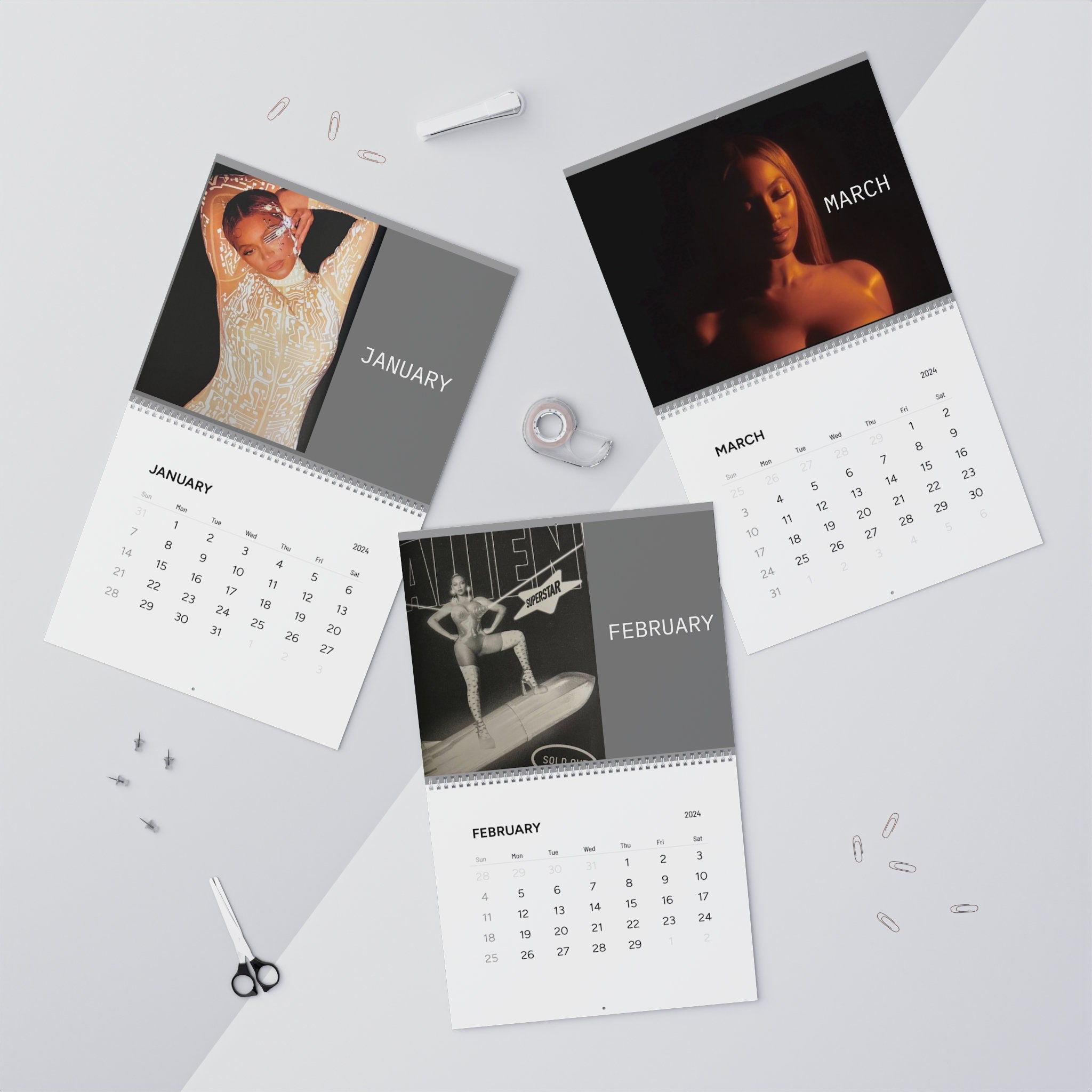 Beyonce Renaissance world tour book Wall Calendars (2024) sold by Skirt