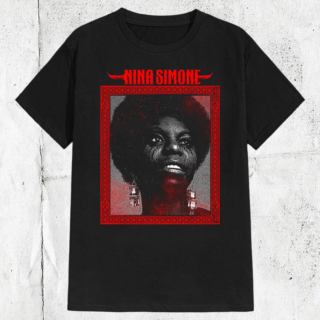Nina Simone Metal Style Singer T-shirt - Etsy