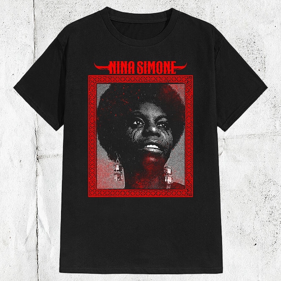Nina Simone Metal Style Singer T-shirt - Etsy