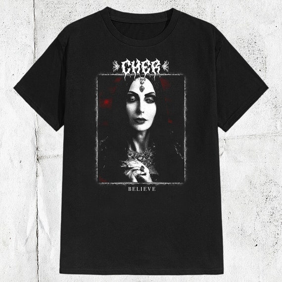 アイドル 90s vintage tour CHER T-shirt / size/ XL Vtg 90s Cher Believe Tour Concert T-shirt Black M 1998 1999