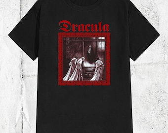 Bela Lugosi Mens Horror Dracula Vampire Halloween Gothic T-shirt