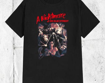 エルム街の悪夢、ホラー映画のTシャツ、ヴィンテージレア
