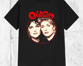 Vtg 1988 Heart Concert T-shirt Blue L/XL 80s Ann Nancy Wilson
