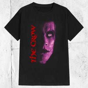 Camiseta de la película de terror El Cuervo de los años 90