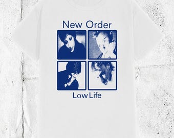 Koszulka zespołu New Order z lat 80. z napisem Low Life