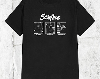 Vintage Scarface-film-T-shirt uit de jaren 80 en 90
