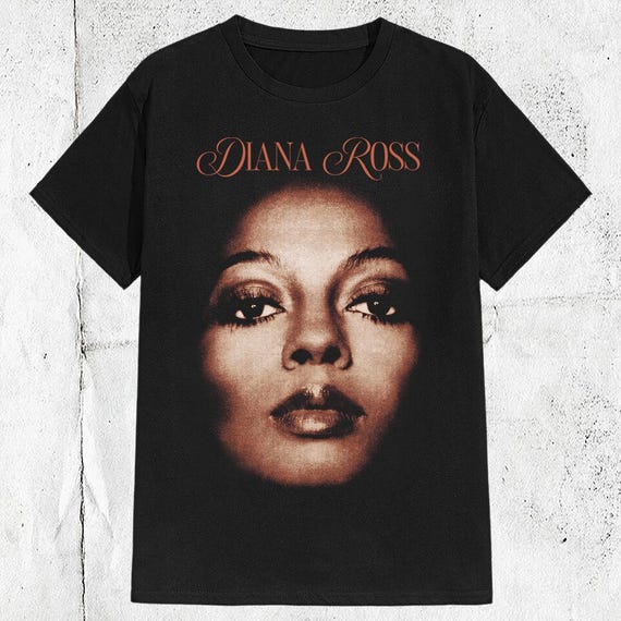 Diana Ross Vintage T Shirt | Classic Soul Diva Graphic Tee | Motown Inspired Retro Music Icon Unisex Shirt