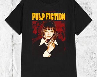 トップス 90s Pulp Fiction T-shirt 🚬 Vintage 90s Rare Movie Pulp Fiction Sexy Girl T Shirt | eBay