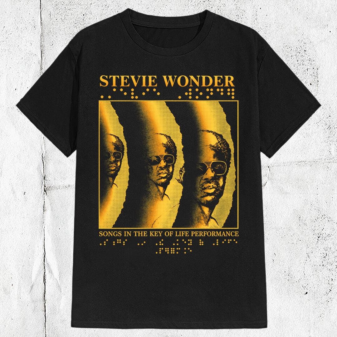 Stevie Wonder Womens Tshirt - Etsy