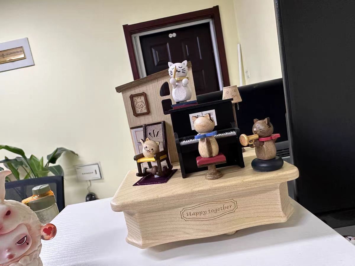 ❁ハンドメイドになります❁ Art Wooden Box　#Cats ❁ハンドメイドになります❁ Art Wooden Box #Cats