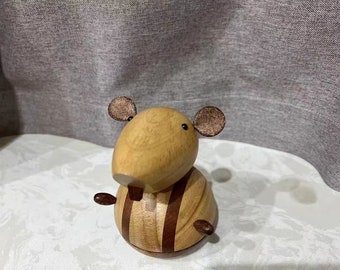 Exquisite hölzerne Spieluhr [Maus-Spieluhr] Kreative hölzerne Maus-Spieluhr, ein perfektes Geschenk.