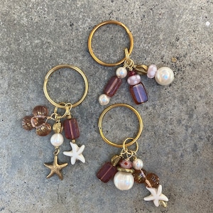 Gold and Rose Keychains