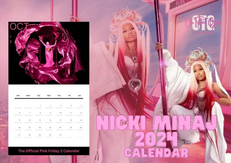 Pink Friday 2 Nicki Minaj Calendar 2024 Etsy
