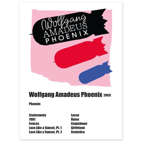 Wolfgang Amadeus Phoenix Phoenix Poster - Etsy
