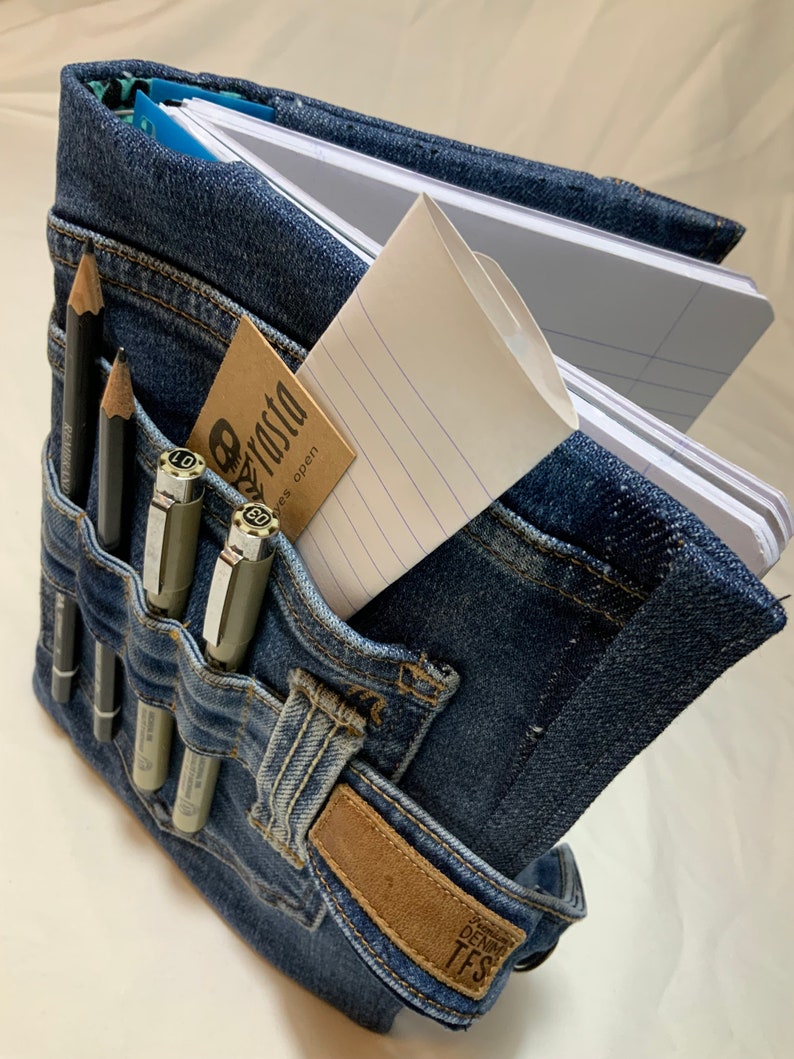 Jeans, Jeans Notebook, Travel Diary, Diary, Sketchbook, Upcycled Jeans ...