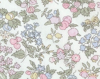 Liberty Japan 'Nancy' Tana Lawn fabric in baby pastels (discontinued)