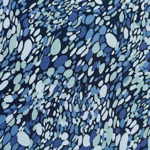 Liberty Japan Tana Lawn &quot;Unnamed&quot; Dot Print in Blue Mix | Vintage Cotton Fabric for Quilting, Sewing & Crafts