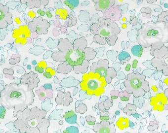 Liberty Japan 'Betsy' Tana Lawn fabric in NEON yellow and green (bespoke)