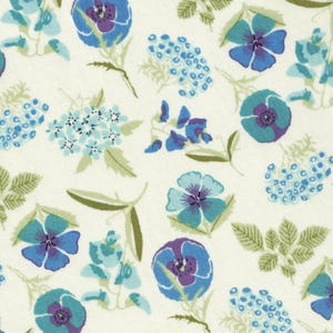 Liberty Japan &quot;Raphaelle&quot; Tana Lawn Fabric in Blue and Green | Out of Print Cotton Fabric for Quilting, Sewing & Crafts