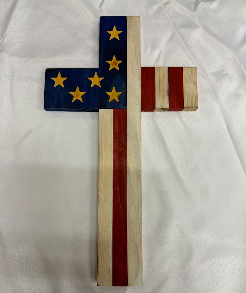 American Flag Cross - Etsy