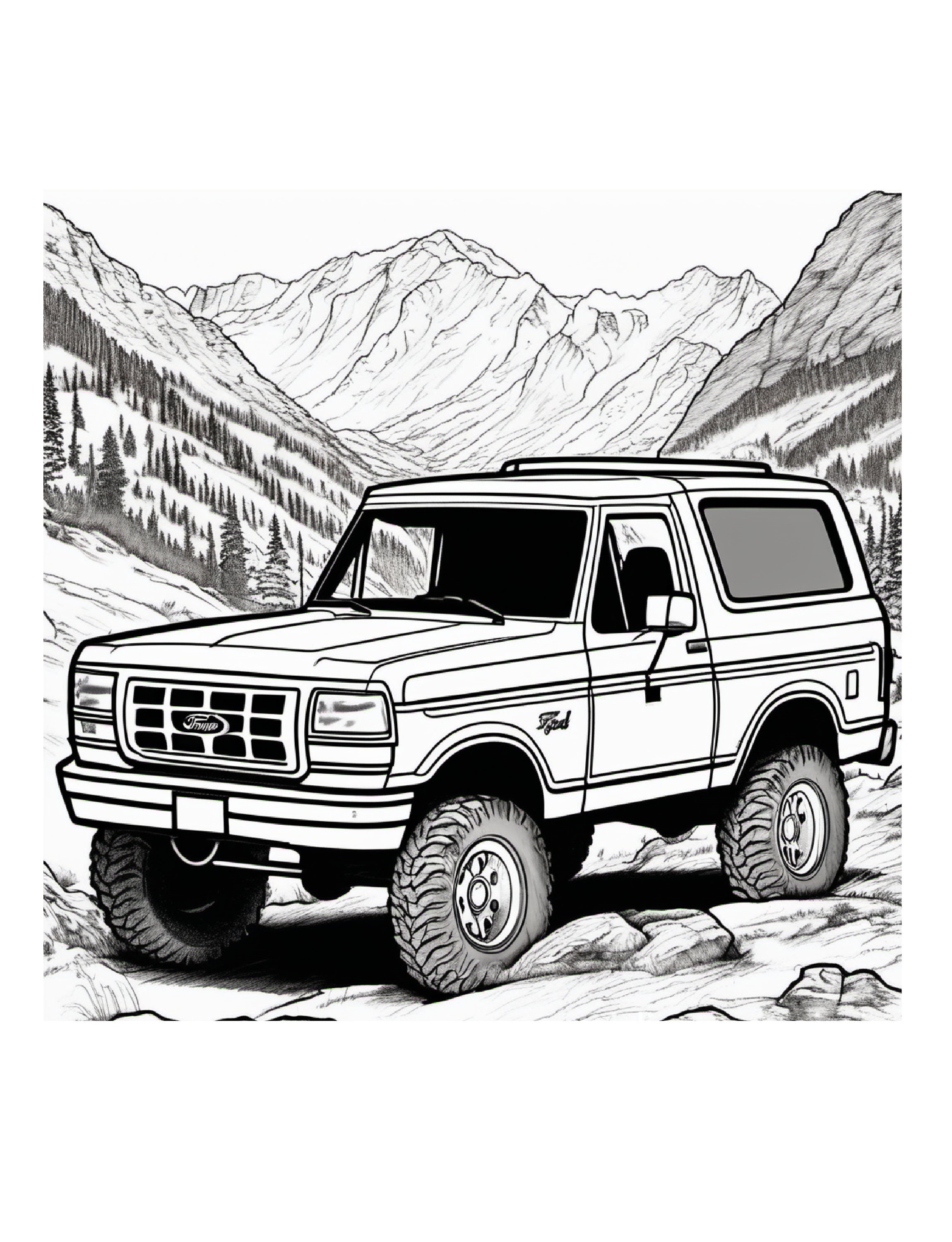 Printable Pages | Off-road Coloring Book | - Etsy