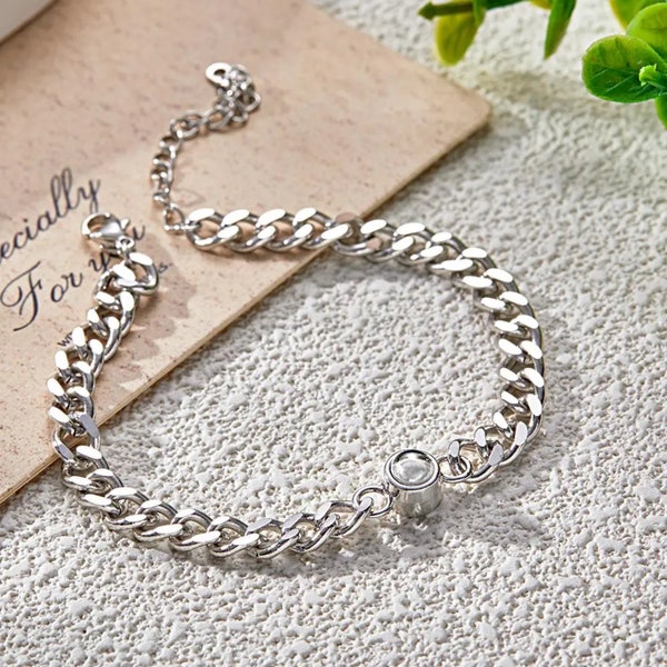 Custom handmade Projection Coordinate Bracelet | Mens Custom Bracelet | Couples matching bracelet | Boyfriend Gift |Friendship Gift|Bracelet