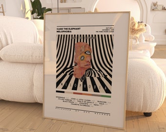 Cage The Elephant - Melophobia Album Posters / Album Cover Poster /  Poster Print / Wall Art / Cage The Elephant Albums