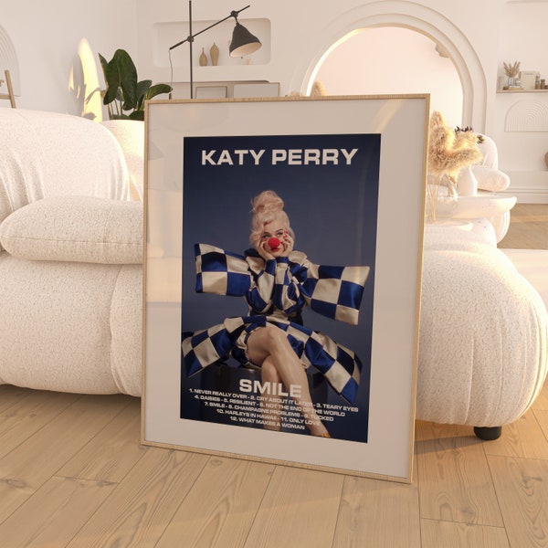 Katy Perry – Poster dell'album Smile / Decorazione della camera / Decorazione musicale / Regali musicali / Poster di Katy Perry