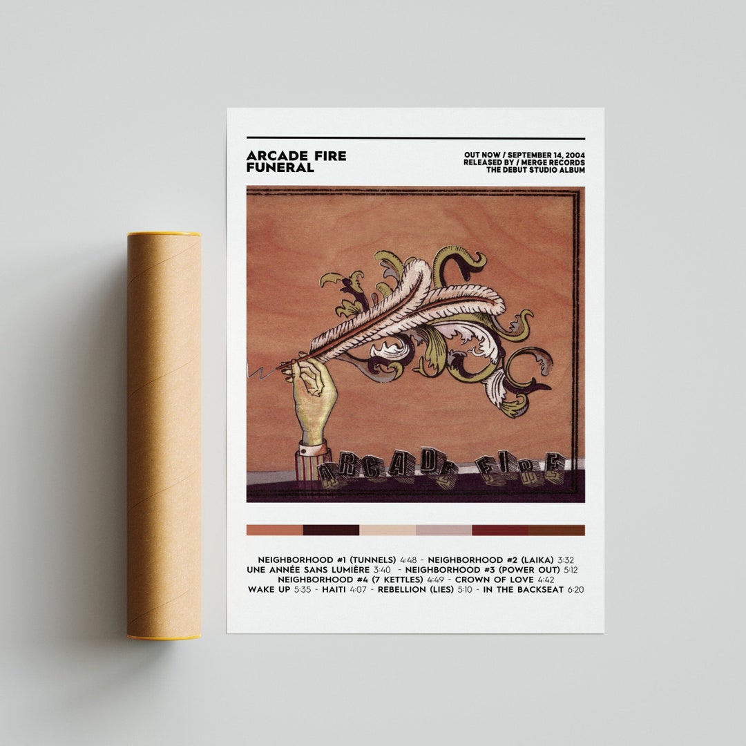 Arcade Fire Funeral Album Poster / Album Poster / Wall Art / Home Decor