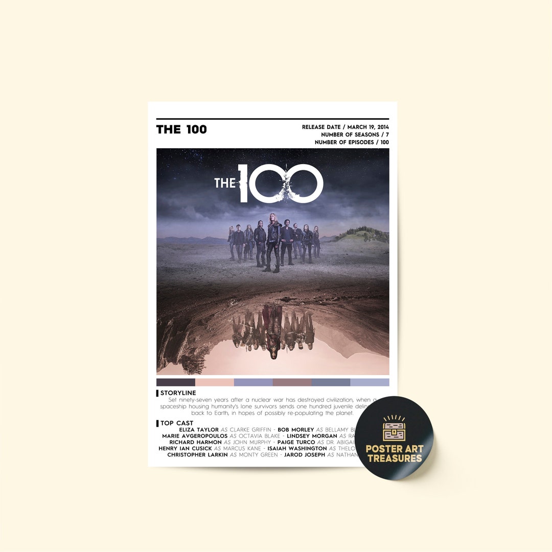 The 100 TV Show Poster / TV Show Poster / Poster Print / Custom Poster