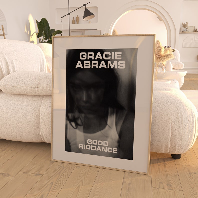 Gracie Abrams Good Riddance Album Poster / Room Decor / Music Decor / Music Gifts / Gracie Abrams Art image 1