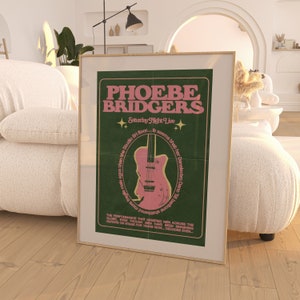 Phoebe Bridgers - Concert Poster / Room Decor / Music Decor / Music Gifts / Phoebe Bridgers Poster