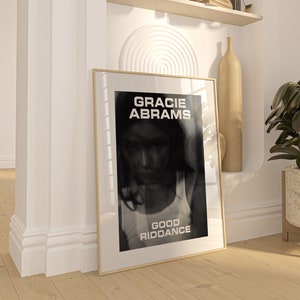 Gracie Abrams Good Riddance Album Poster / Room Decor / Music Decor / Music Gifts / Gracie Abrams Art image 3