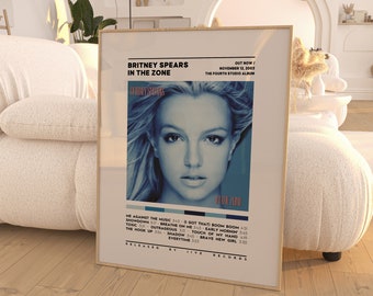 Britney Spears - In the Zone Poster / Album Cover Poster / Room Decor /  Music Decor / Music Gifts / Britney Albums