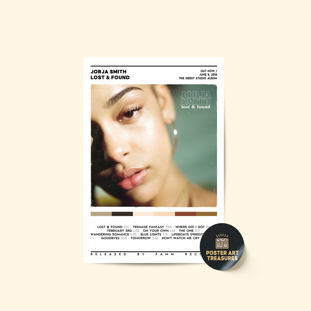 Jorja Smith Lost & Found / Album Cover Poster / Room Decor / Wall Art