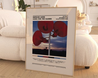 Depeche Mode - Music for the Masses Album Poster, Album Poster, Music Poster, Album Cover Poster, Poster Print Wall Art, Depeche Mode Poster